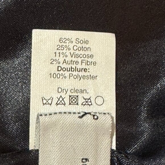 J. Crew Blazer Jacket Silk 8 Tweed Knit Checker Blue Black White Holiday Party - Picture 8 of 9